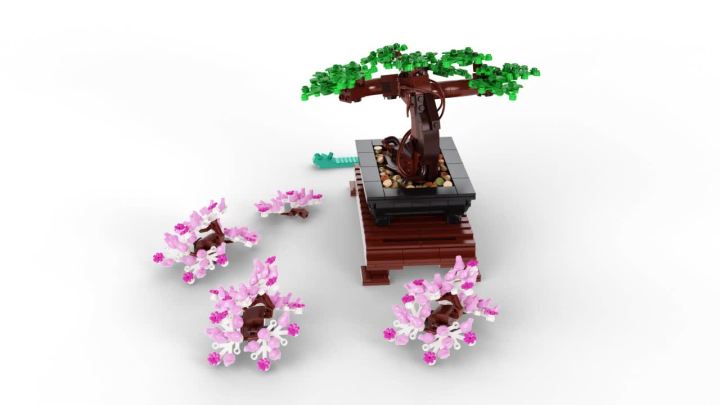 LEGO Icons Bonsai Tree Building Set, Features Cherry Blossom Flowers, Adult DIY Plant Model, Creative Gift for Home Décor, Office Art or Mother's Day Decoration, Botanical Collection Design Kit, 10281 - image 3 of 9