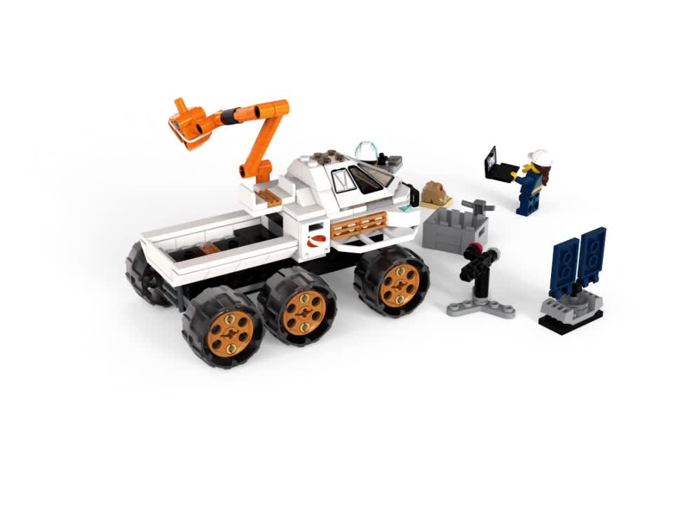 thumbnail video image 2 of LEGO City Space Rover Testing Drive 60225 NASA-inspired Kit (202 Pieces), 2 of 8