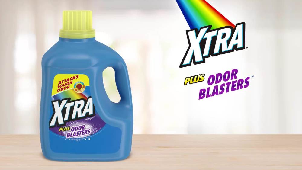 thumbnail video image 2 of XTRA Laundry Detergent Liquid Plus Odor Blasters, 131 Loads, 203.1 Fl Oz, 2 of 13