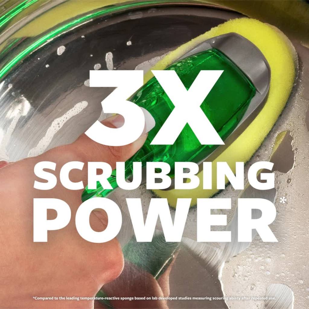 thumbnail video image 2 of Scotch-Brite Heavy Duty Dishwand, Soap Dispensing, 1 Count, 2 of 13