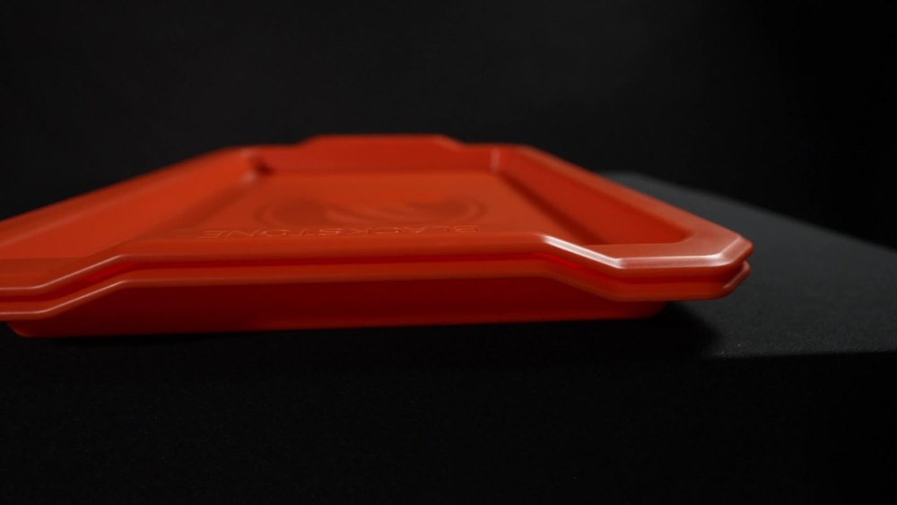 Blackstone Rectangle Griddle Serving Trays in Orange, 2Pack