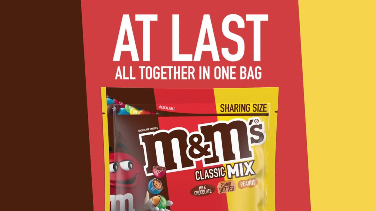 thumbnail video image 2 of M&M's Classic Mix Chocolate Candy, Sharing Size - 8.3 oz Bag, 2 of 14