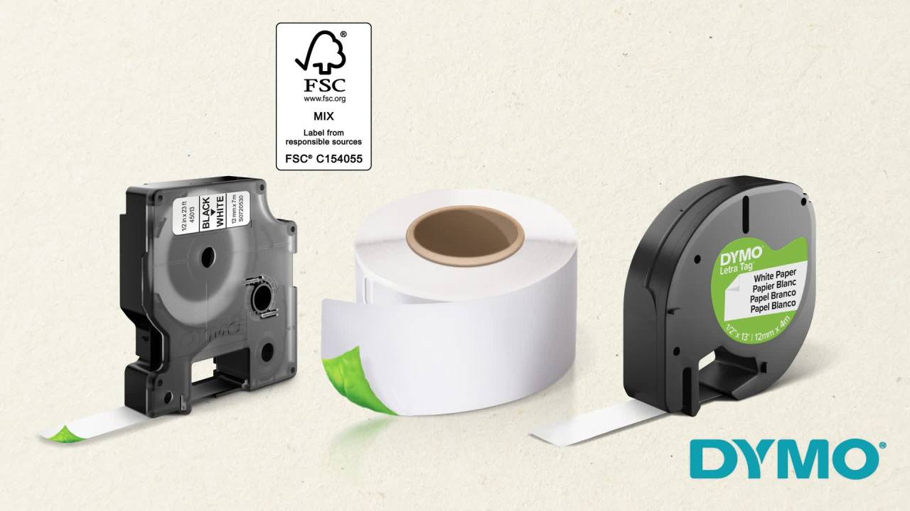 thumbnail video image 2 of DYMO LabelWriter Return Address Labels, 3/4 x 2, White, 500 Labels/Roll, 2 of 6