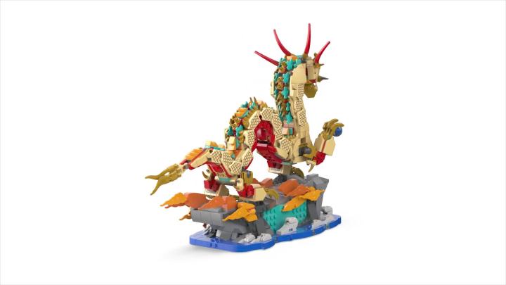 LEGO Spring Festival Auspicious Dragon Buildable Figure, Educational Toy for Kids, Dragon Toy Building Set, Great Spring Festival Decoration or Unique Gift for Boys and Girls Ages 10 and Up, 80112 - image 2 of 9