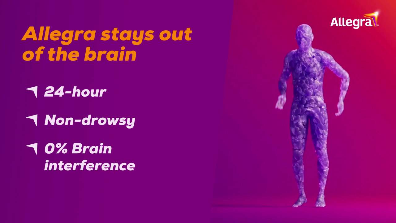 thumbnail video image 2 of Allegra Hives 24-Hour Antihistamine Tablets, Non-Drowsy Hive & Itch Relief, 180 mg, 30 Count, 2 of 8