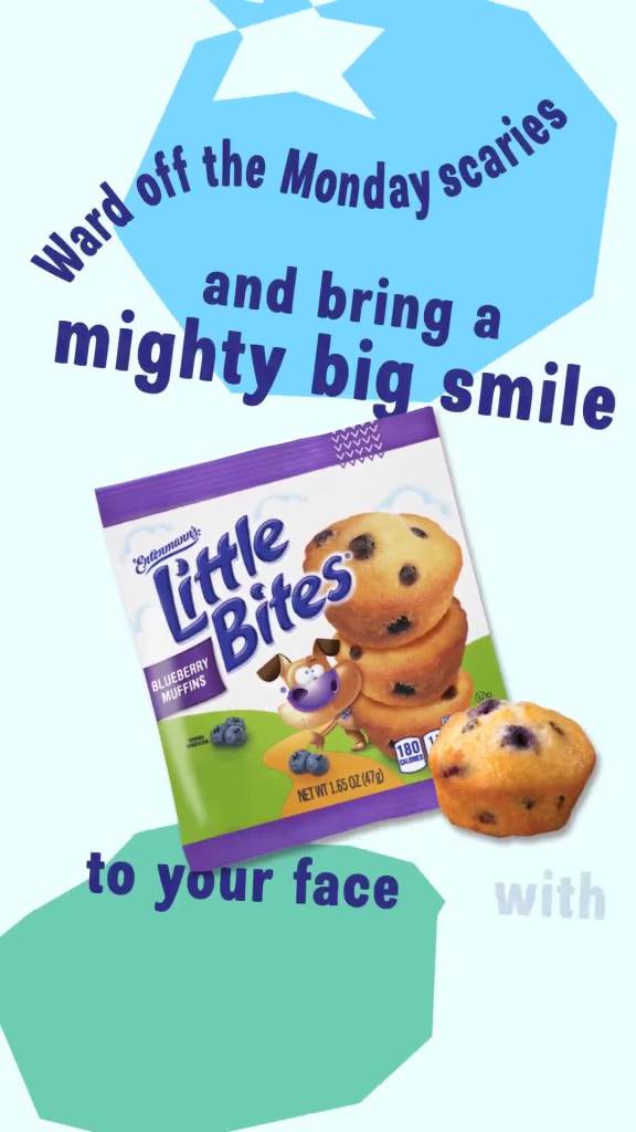 thumbnail video image 2 of Little Bites Blueberry Muffins, 5 packs, Mini Muffins, 8.25 oz Box, 2 of 12