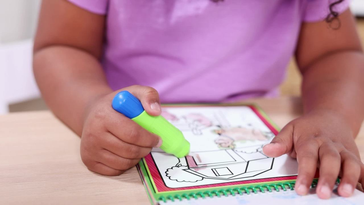 thumbnail video image 2 of Melissa & Doug On the Go Water Wow! Reusable Water-Reveal Activity Pad - Animals - FSC Certified, 2 of 10