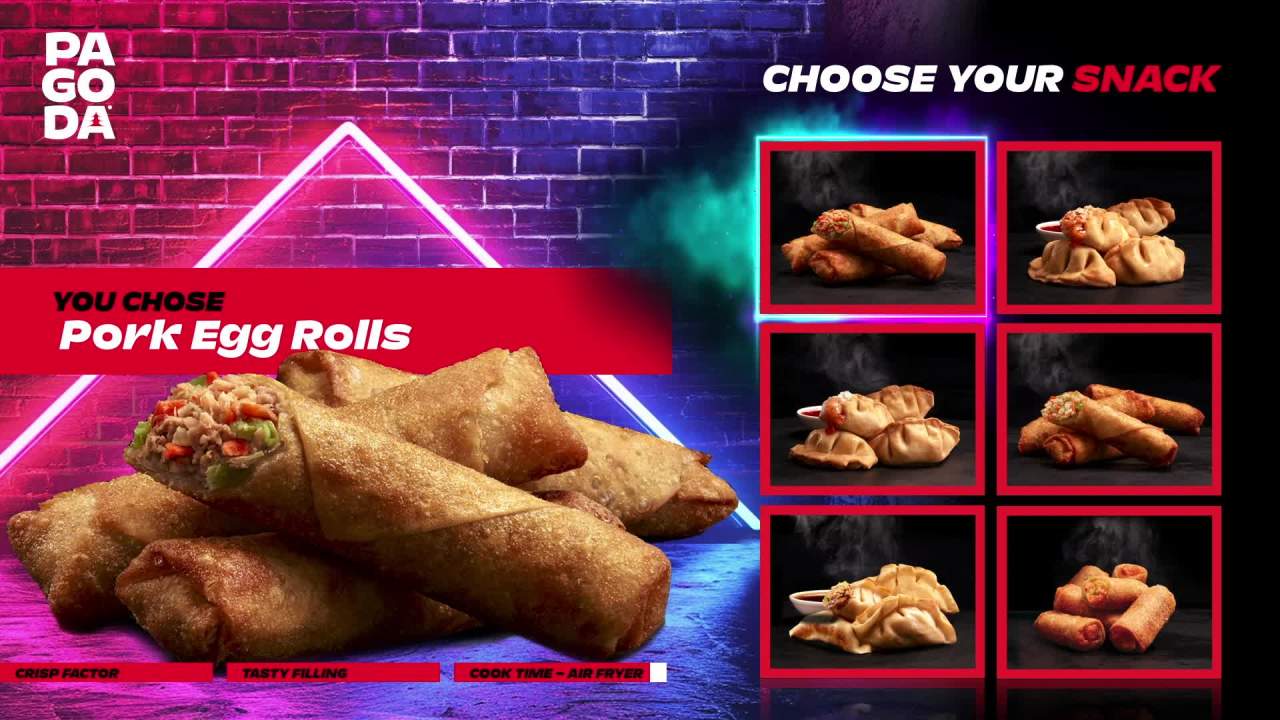 thumbnail video image 2 of Pagoda Frozen Crunchy Vegetable Egg Rolls, 22.0 oz, 2 of 15