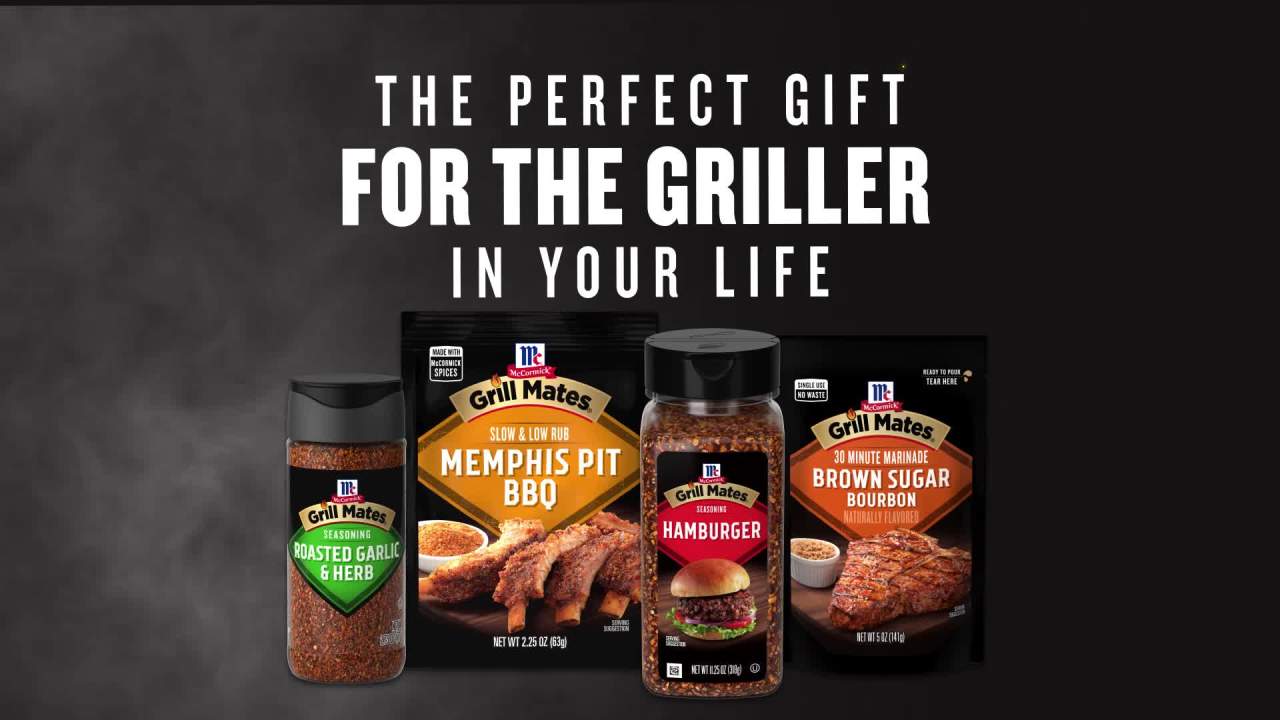 thumbnail video image 2 of McCormick GRILL MATES Gluten Free Brown Sugar Bourbon Seasoning, 9.5 oz Bottle, 2 of 23