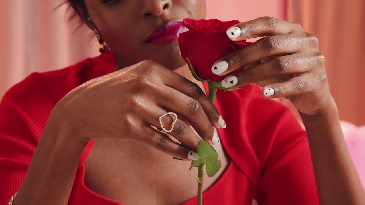 thumbnail video image 2 of KISS imPRESS Mini  Valentine's Day Press on Nails, Lovey, Pink, Kids Squoval, 20 Count, 2 of 12