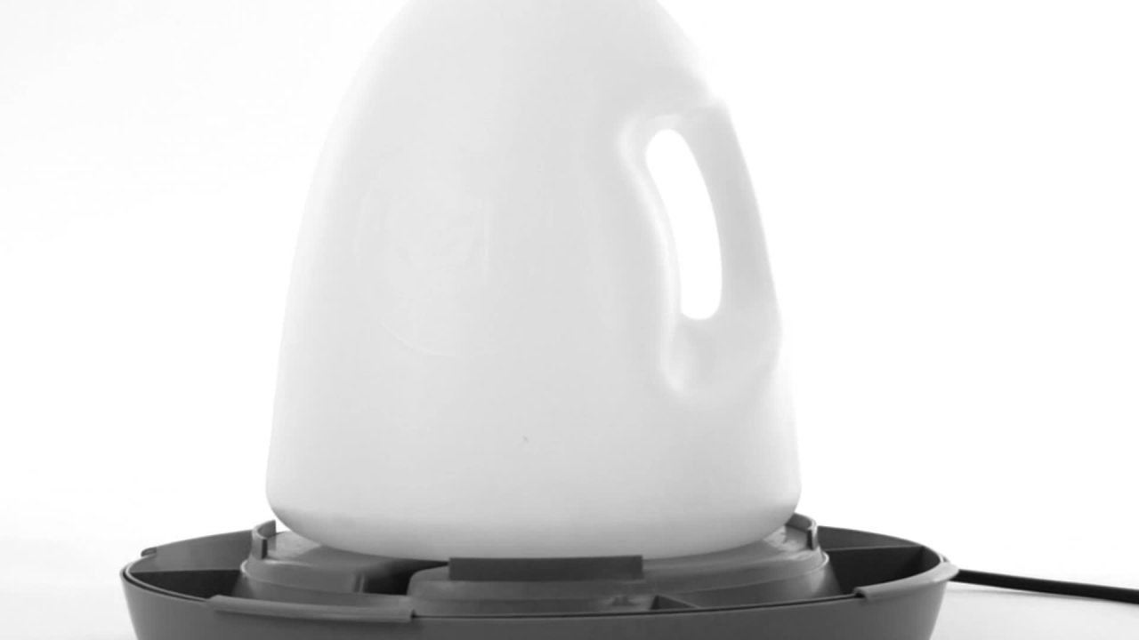 thumbnail video image 2 of K&H Pet Products Poultry Waterer Heated Chicken Waterer Gray 2.5 Gallons, 2 of 9