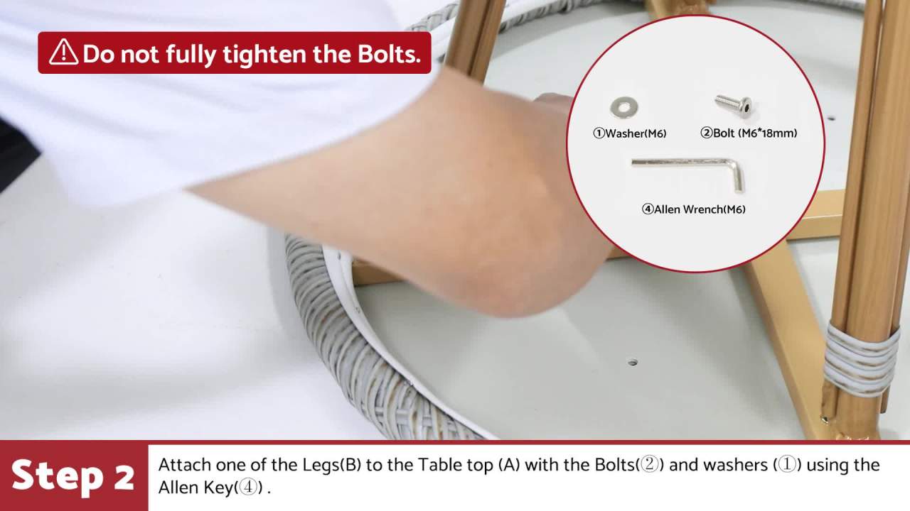 thumbnail video image 2 of Dola Aluminum Outdoor French Bistro Set, Gray and Bamboo Finish, 2 of 13