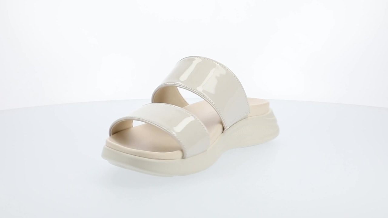 thumbnail video image 2 of Journee Womens Janis Slip On Sandals, 2 of 10