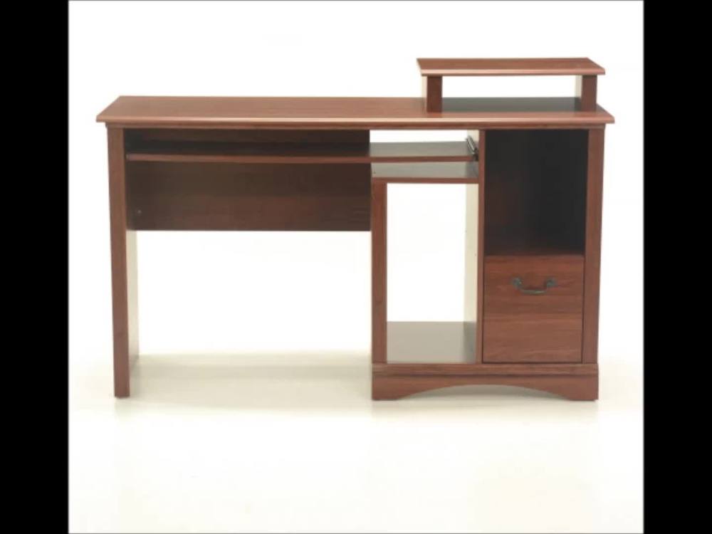 Sauder Camden Computer Desk, Planked Cherry Finish
