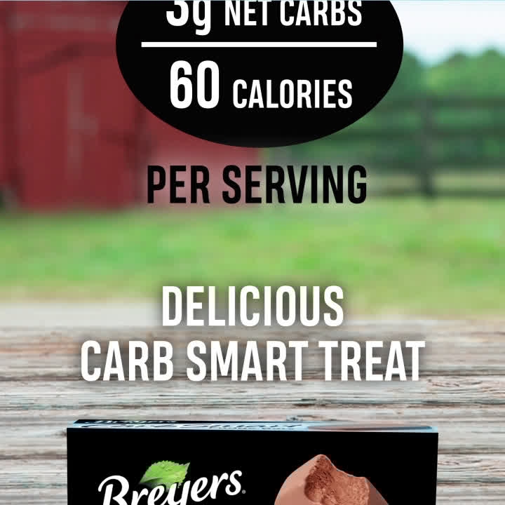 Breyers CarbSmart Fudge Frozen Dairy Dessert Bars, 3 fl oz, 6 Count