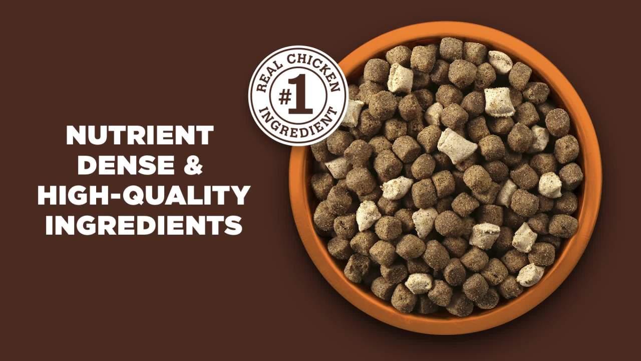 thumbnail video image 2 of Nature’s Recipe Freeze Dried Chicken, Barley & Brown Rice Dog Food 3.5 lb Bag, 2 of 12