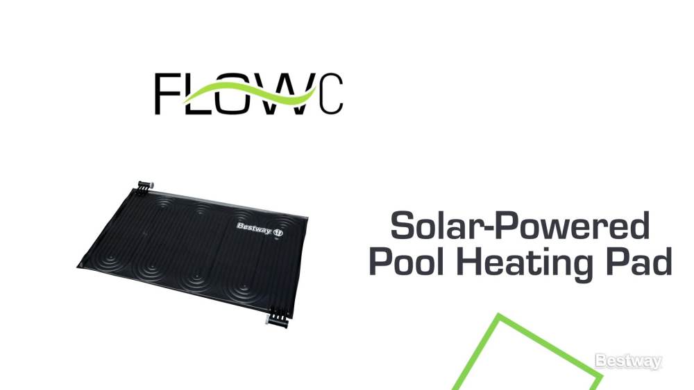 Flowclear 43" x 67" Solar Powered Rectangular Pool Heating Pad for