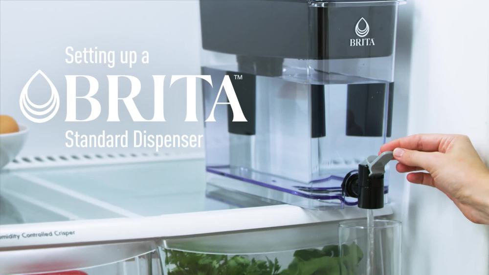 Brita Ultramax Polystyrene 27Cup Black Water Filter Dispenser, with