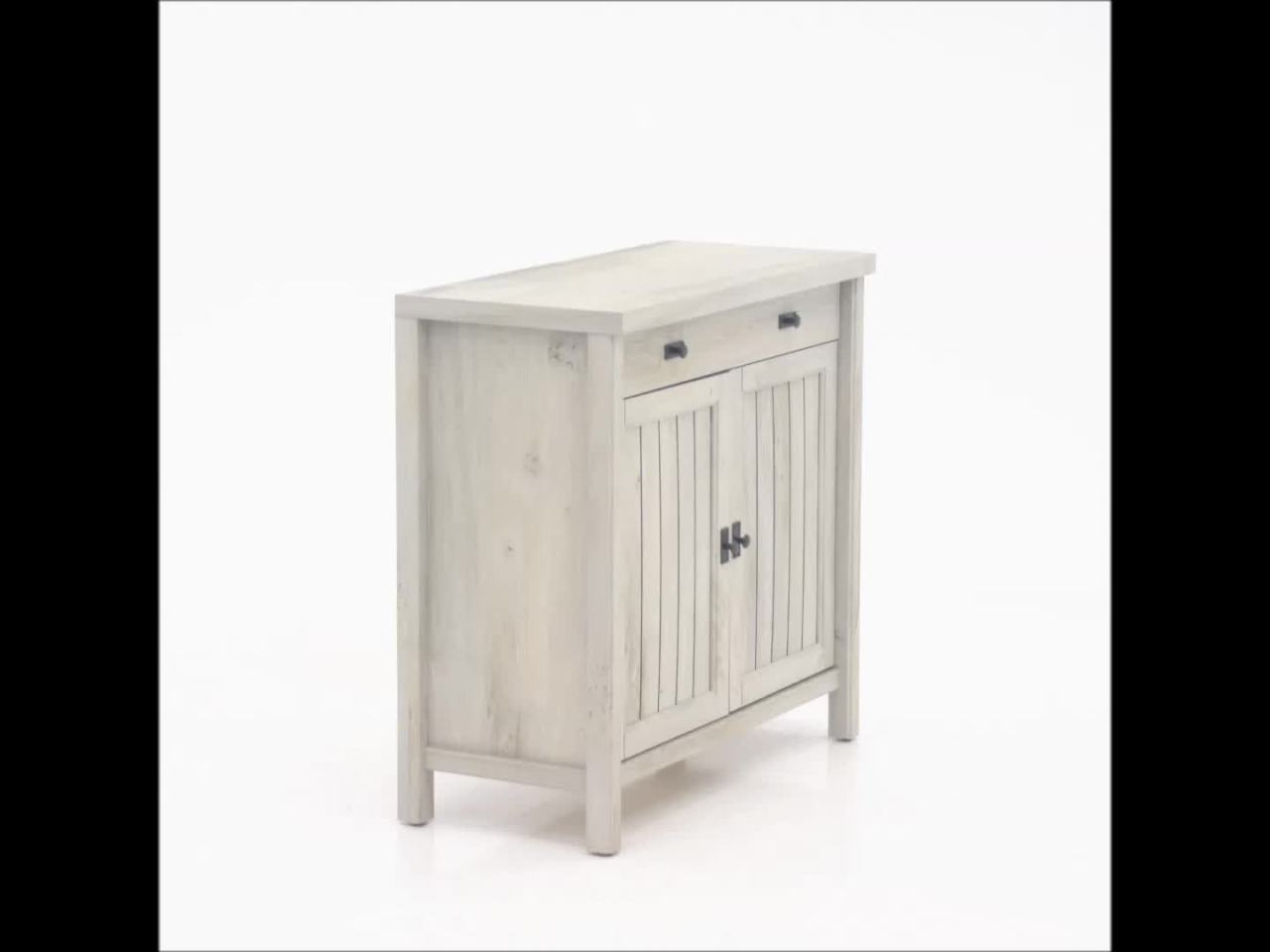 thumbnail video image 2 of Sauder Costa Accent Chest, Chalked Chestnut Finish, 2 of 13