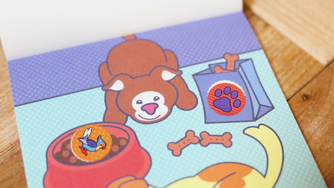 thumbnail video image 2 of Melissa & Doug Sticker WOW!â„¢ Dog Sticker Stamper and 24-Page Activity Pad, 2 of 14
