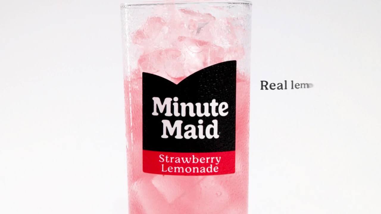 thumbnail video image 2 of Minute Maid Zero Sugar Strawberry Lemonade Bottle, 52 fl oz, 2 of 11