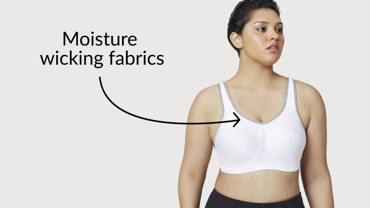 thumbnail video image 2 of Glamorise High Impact Wonderwire Sports Underwire Bra 9066 (Women's & Women's Plus), 2 of 9