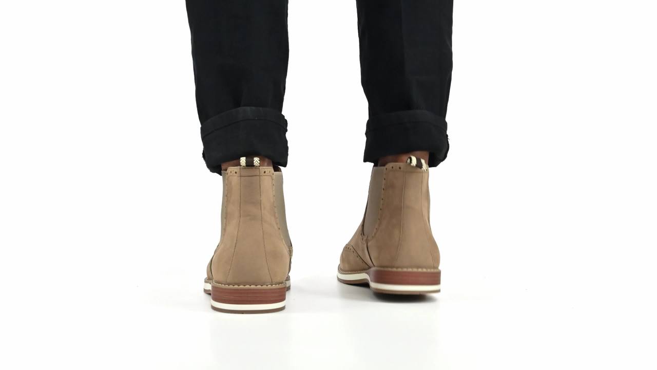 thumbnail video image 2 of Vance Mens Thorpe Wingtip Slip-on Chelsea Boot, 2 of 10