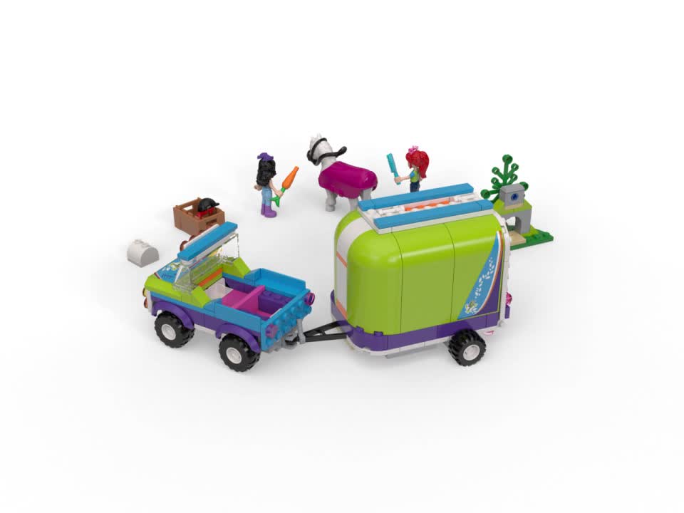 thumbnail video image 2 of LEGO Friends Mia's Horse Trailer 41371 Building Kit with Mini Dolls, 2 of 8