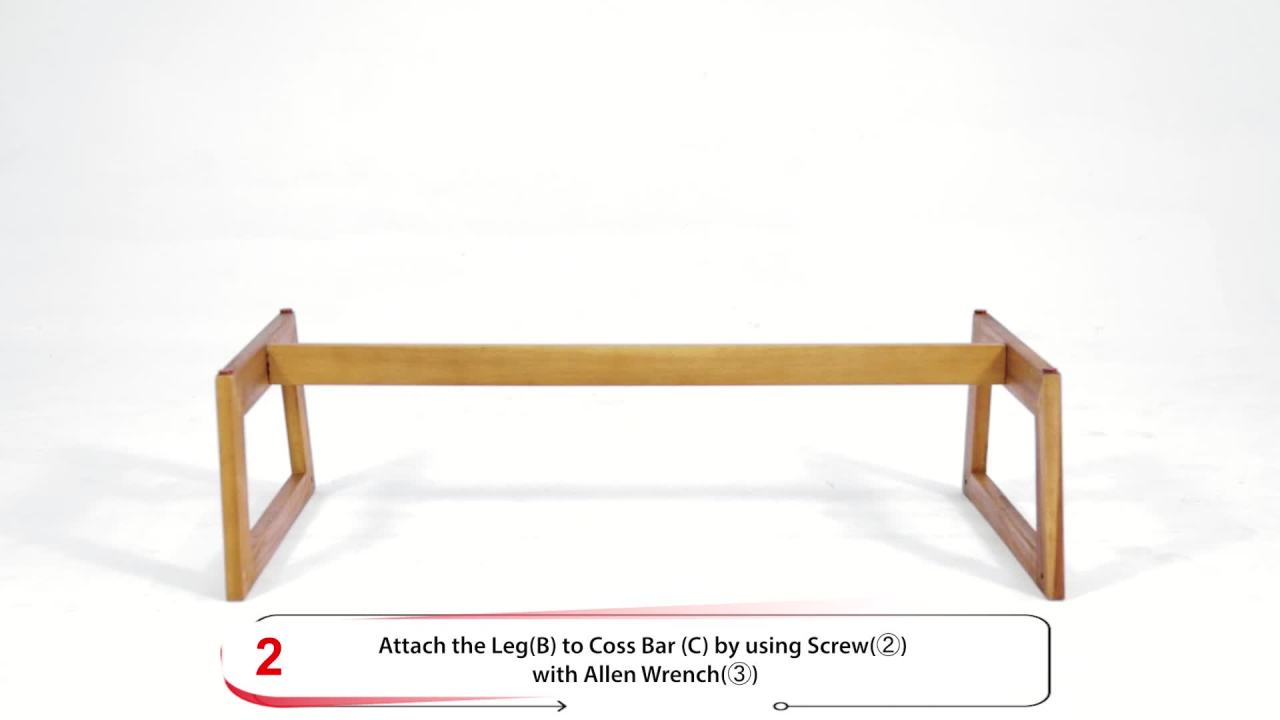 thumbnail video image 2 of GDF Studio Elloree Outdoor Acacia Wood Coffee Table, Teak, 2 of 10