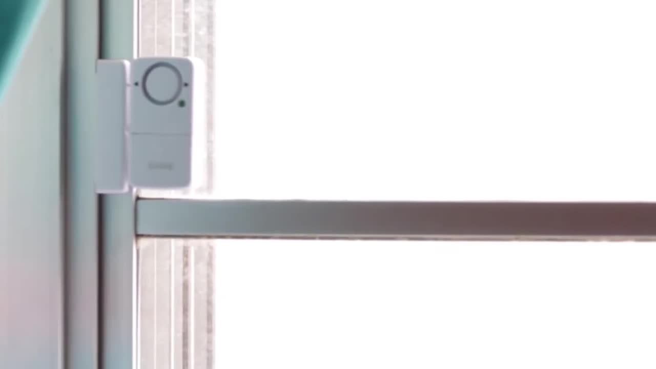 thumbnail video image 2 of SABRE Motion Sensor Alarm and 3 Door/Window Alarms, White, 2 of 11