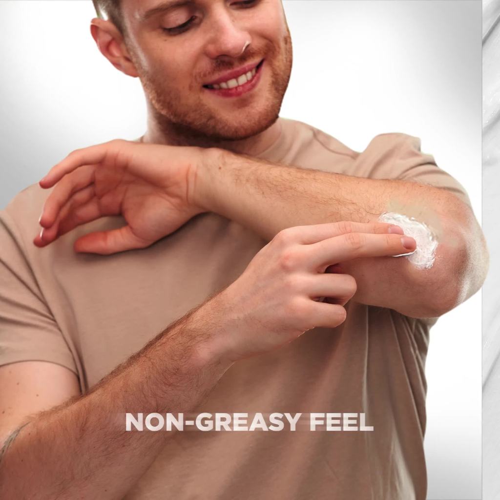 thumbnail video image 2 of Dove Men+Care Skin Comfort Non Greasy Men's Hand & Body Lotion Dry Skin, Fresh, 13.5 oz, 2 of 16