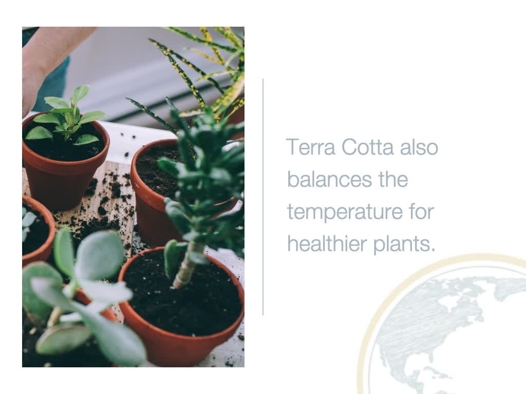 thumbnail video image 2 of Pennington Red Terra Cotta Clay Planter, 10 inch Pot, 2 of 10