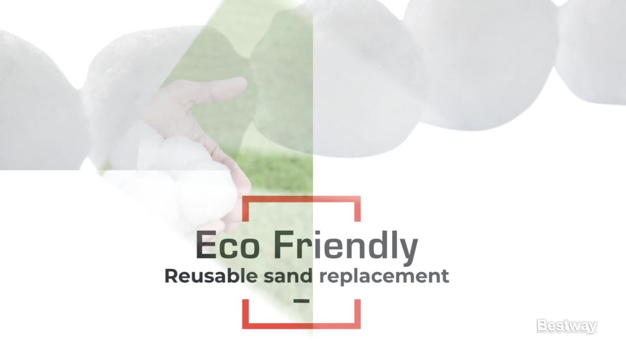 thumbnail video image 2 of Flowclear Pool Filter Cartridge Polysphere Filtration Balls, 2 of 10