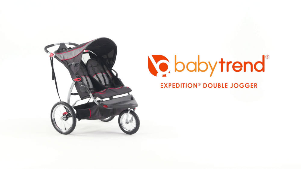 Baby Trend Expedition Double Jogging Stroller, Carbon