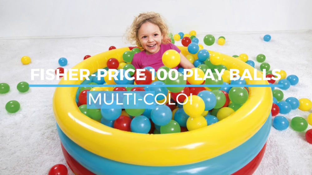 Bestway Fisher-Price Small Plastic Multi-Color Play Pit Balls, 100 Count - image 2 of 9