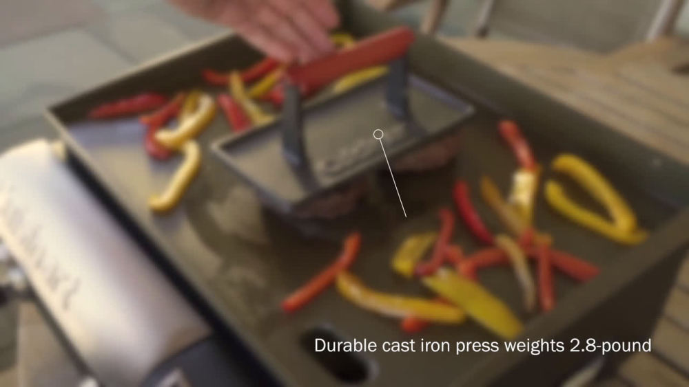 Cuisinart Cast Iron Grill Press with Wooden Handle