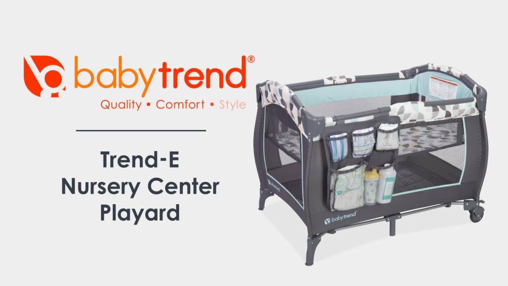 Baby Trend TrendE Nursery Center Playard with and Travel Bag