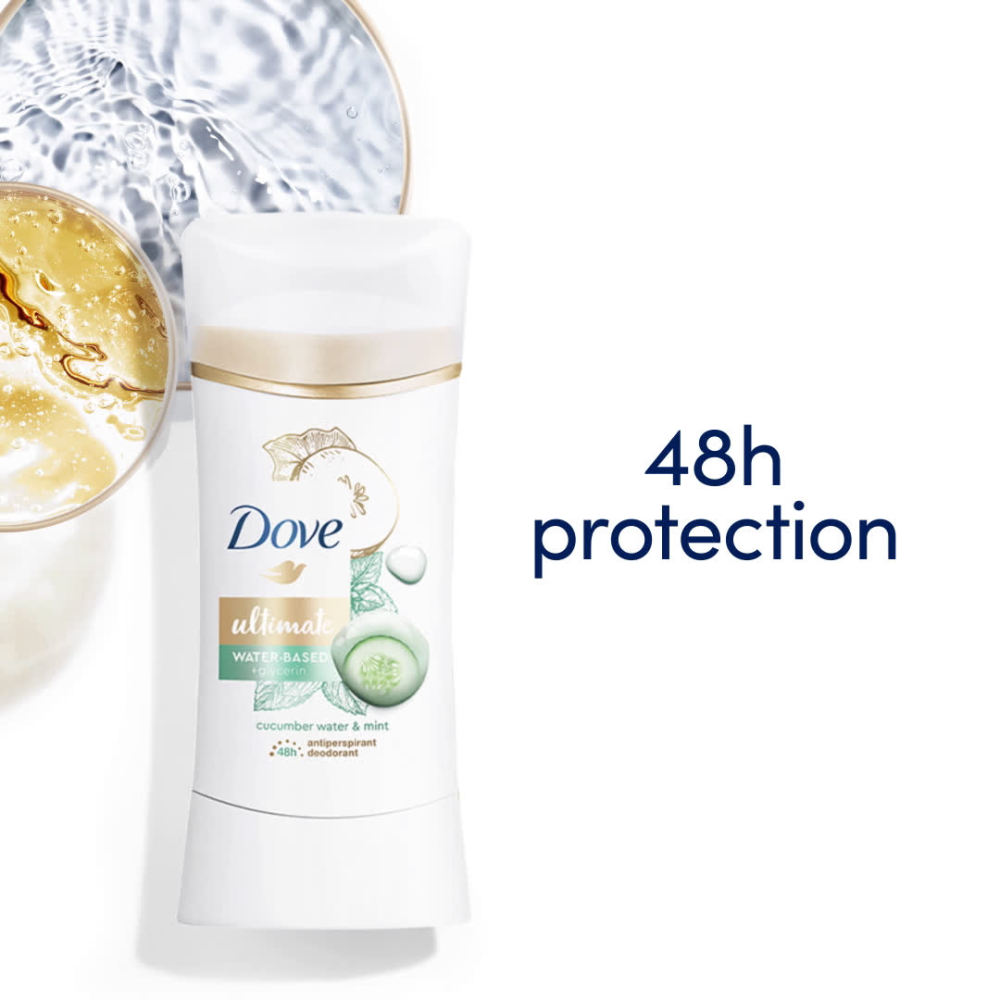 Dove Ultimate Antiperspirant Deodorant Stick Cucumber Water & Mint 2.6