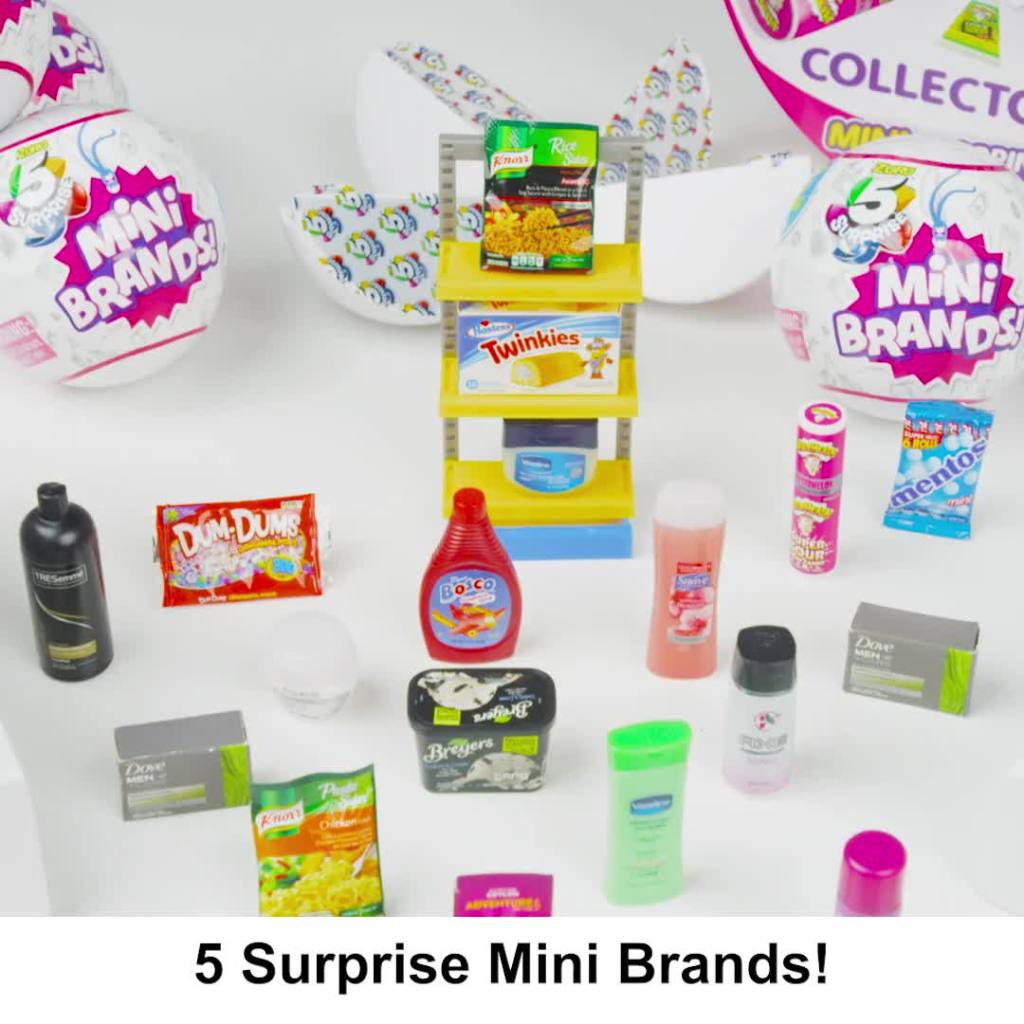 thumbnail video image 2 of 5 Surprise Mini Brands Collector's Case Store & Display 30 Minis with 2 Mystery Minis by ZURU, 2 of 7