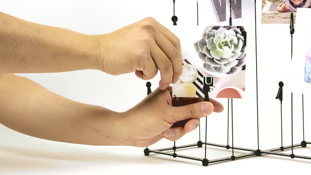 thumbnail video image 2 of Umbra Crowd Tabletop Photo Display, 2 of 13