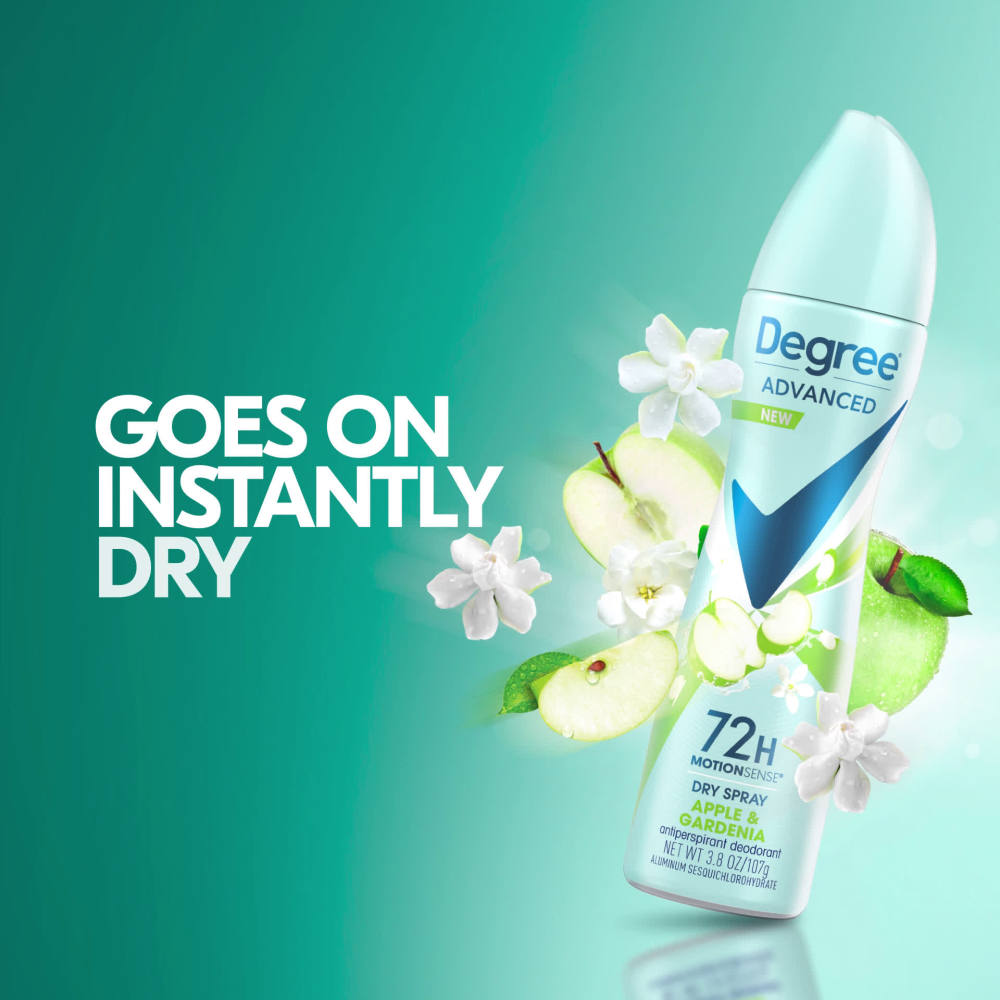 Degree Antiperspirant Spray Deodorant for Women Apple & Gardenia 72