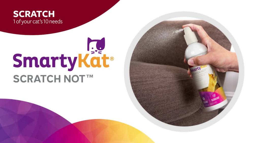 SmartyKat Scratch Not Cat Spray, AntiScratch Training & Scratch Deterrent Spray, 13.5 fl oz