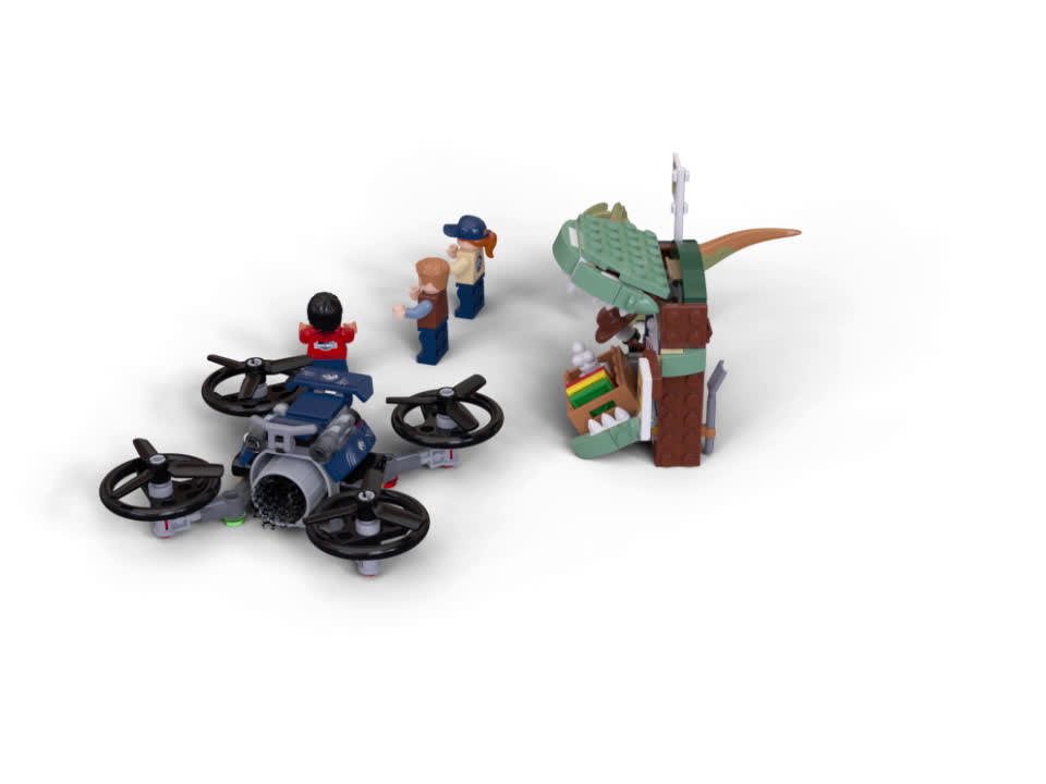 LEGO Jurassic World Dilophosaurus on the Loose 75934 Action Helicopter Drone Dinosaur Figure Building Toy (168 Pieces) - image 2 of 6