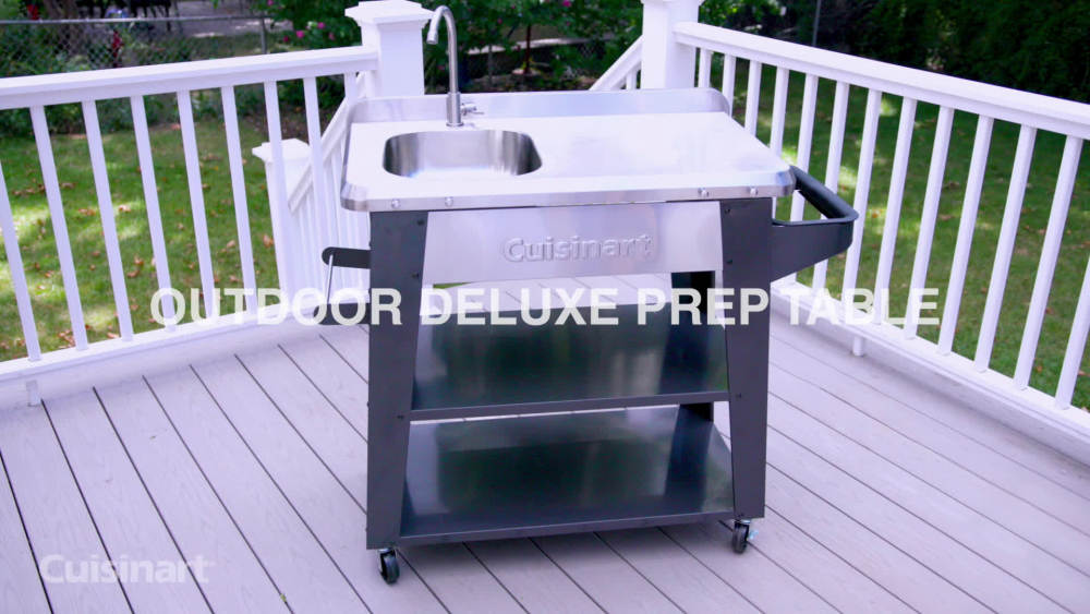 Cuisinart Deluxe Outdoor BBQ Prep Table