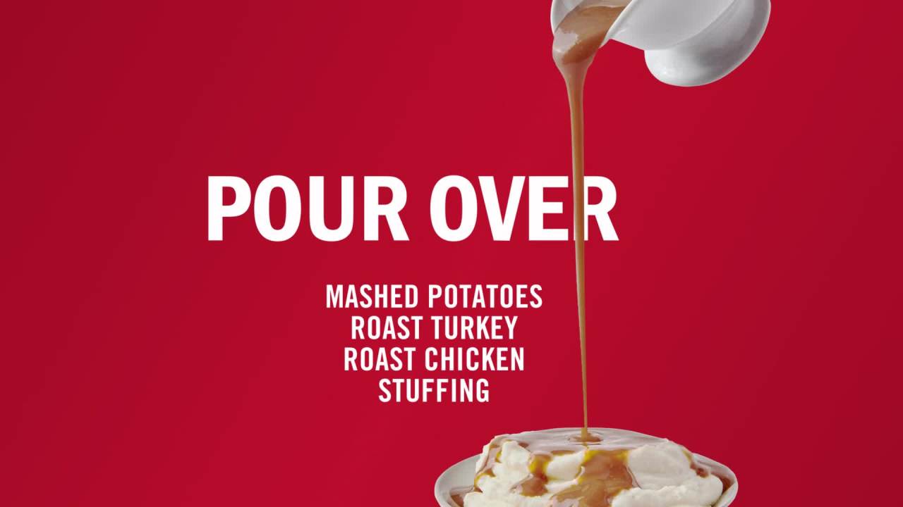 thumbnail video image 2 of McCormick No Artificial Flavors Turkey Gravy Seasoning Mix, 0.87 oz Packet, 2 of 25