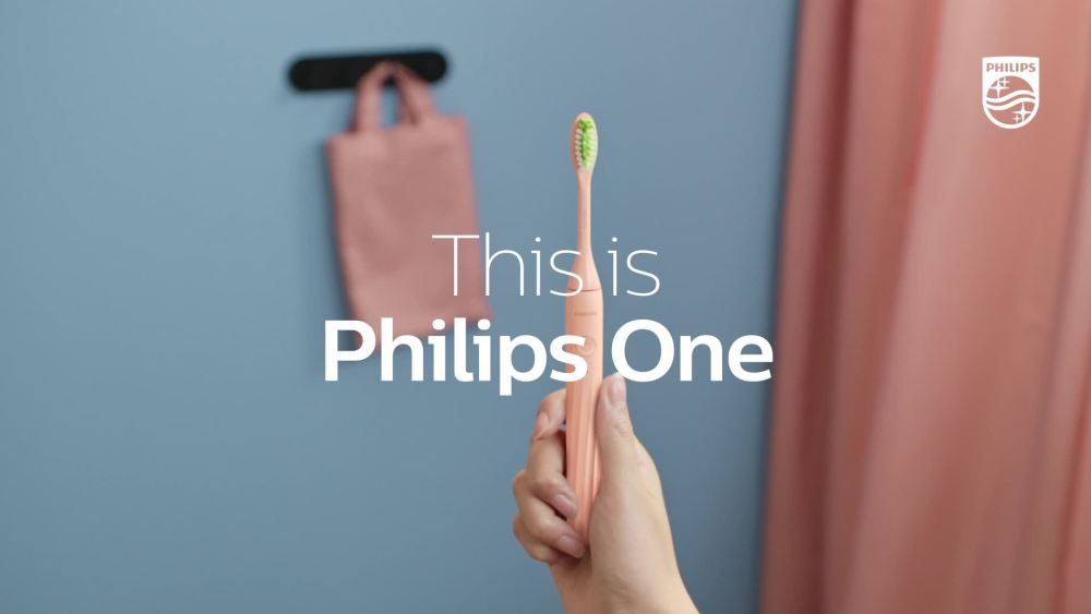 Philips One by Sonicare Rechargeable Toothbrush, Black, HY1200/06 - image 2 of 11