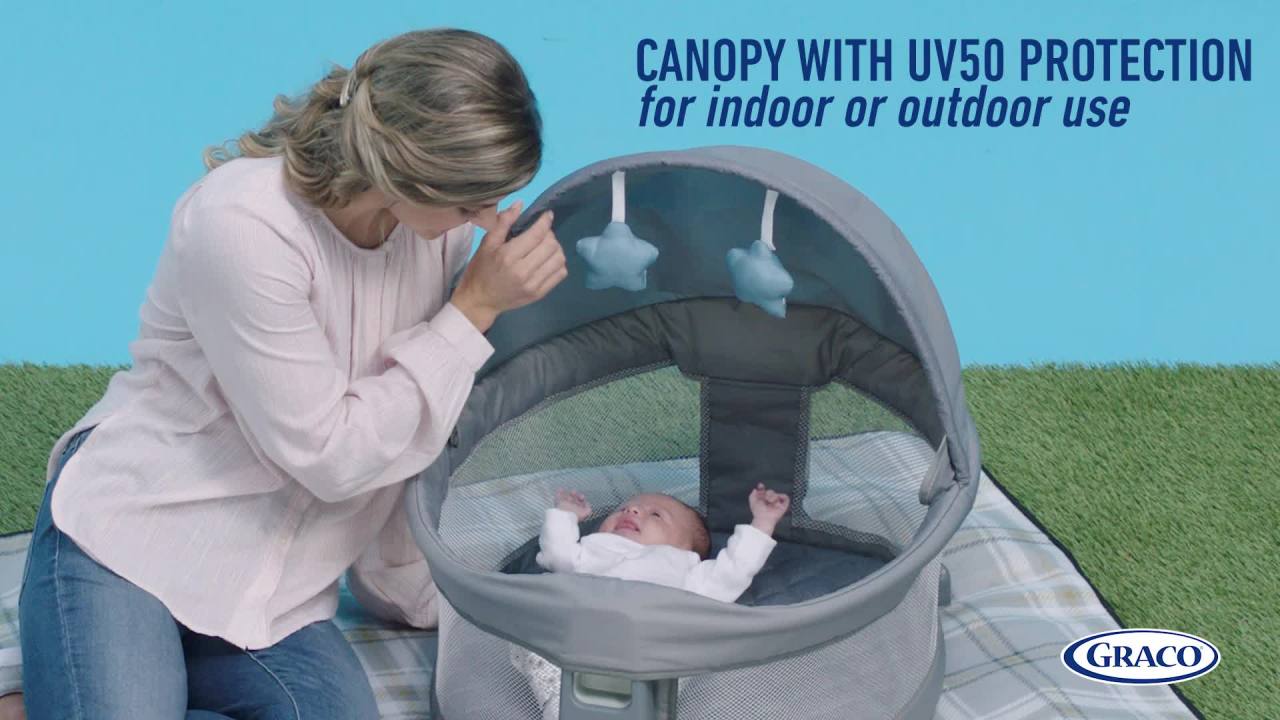 thumbnail video image 2 of Graco Pack ‘n Play Travel Dome DLX Playard, Astin, 2 of 10