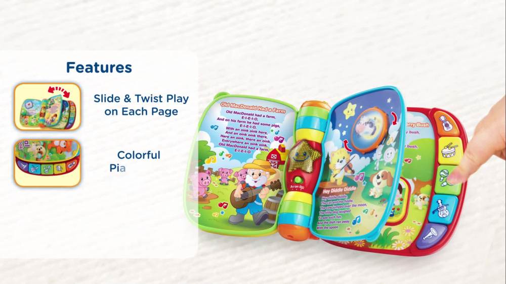 VTech Musical Rhymes Book Classic Nursery Rhymes for Babies - image 3 of 9