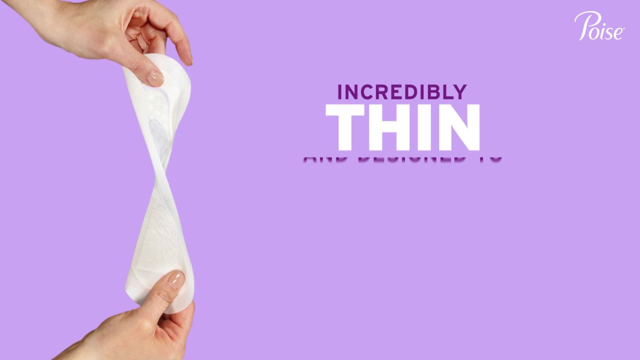 thumbnail video image 2 of Poise Microliners Incontinence Panty Liners, 1 Drop, Extra Coverage, 80 Count, 2 of 11