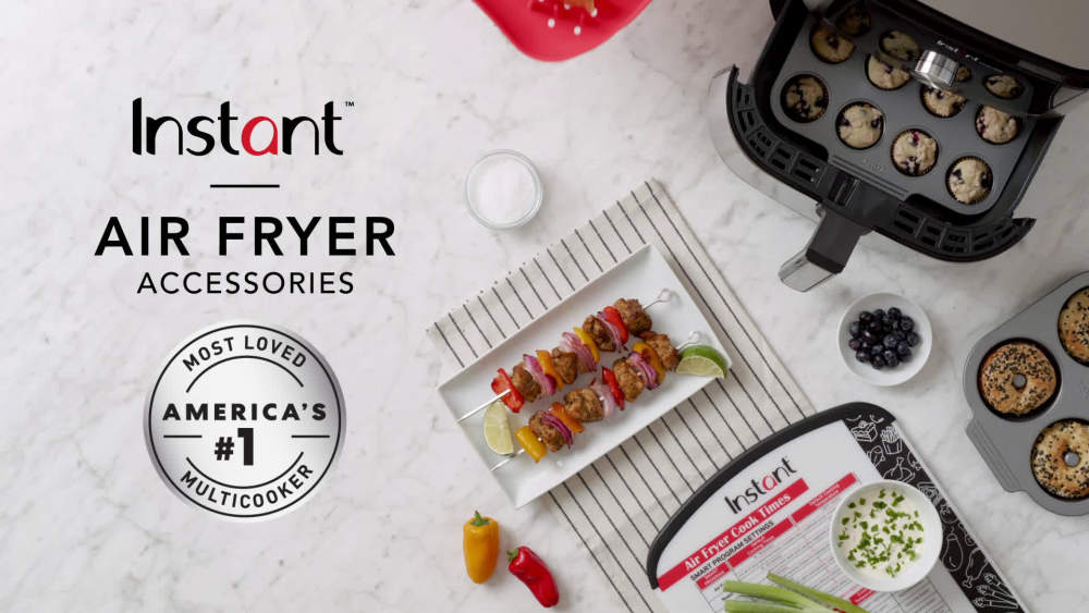 Instant Pot Vortex/Air Fryer 2piece NonSlip Grill Pan for 6 and 10